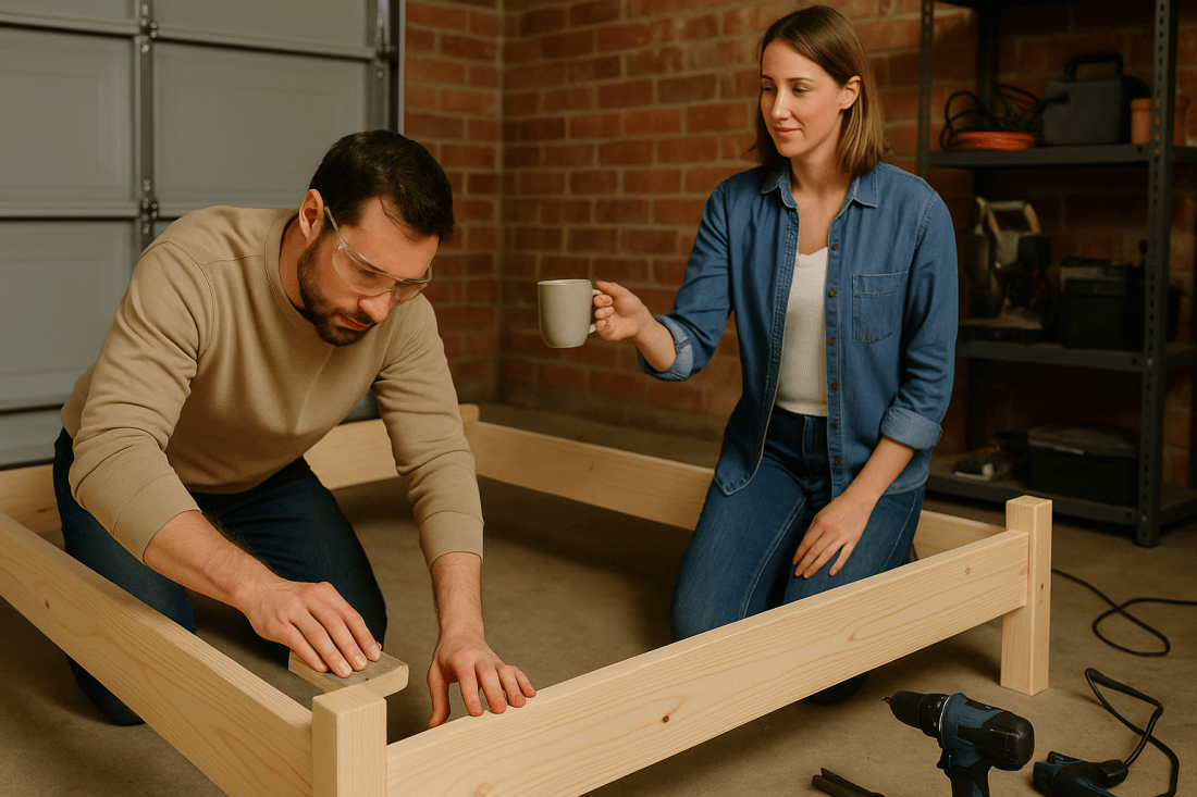 Jak zbudować samodzielnie łóżko z drewna? DIY krok po kroku