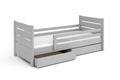 Łóżko dziecięce z zabezpieczeniem, oraz szufladami w opcji EMIL BIS
