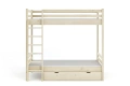 Łóżko piętrowe z dużym odstępem pomiędzy łóżkami OLA - lakier bezbarwny