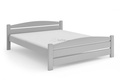 Łóżko drewniane białe / szare / naturalne, podwójne KASIA