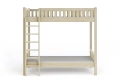 Łóżko piętrowe z dużym odstępem pomiędzy łóżkami KAROLINA - kolor szary