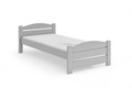 Łóżko drewniane białe / szare / naturalne, pojedyncze KASIA