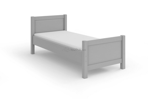 Klasyczne, masywne łóżko pojedyncze ANTONINA