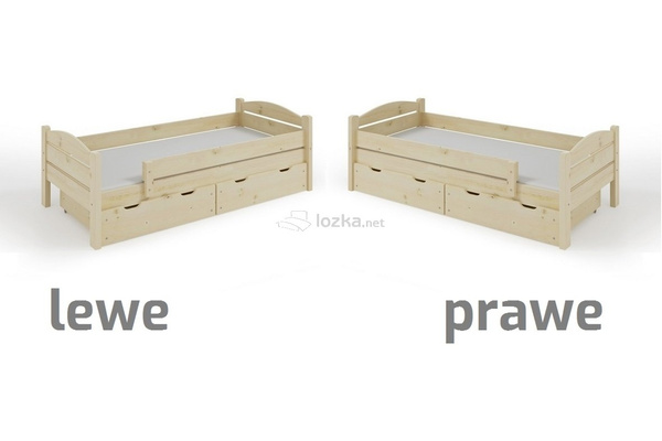 Bezpieczne łóżko dla dziecka MACIUŚ świerkowe