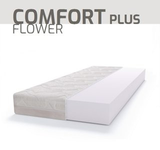 Materac piankowy PUR BASIC COMFORT PLUS FLOWER