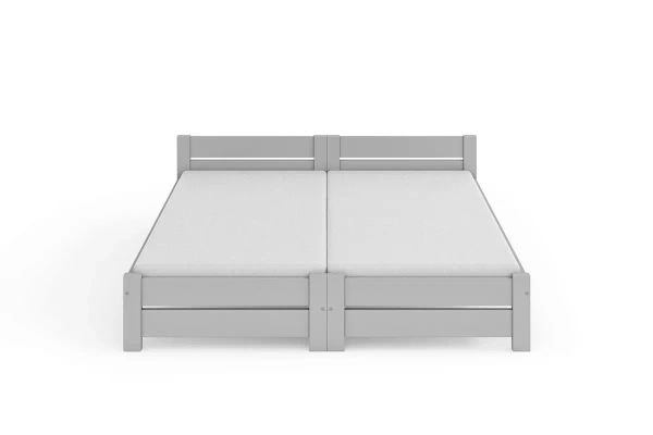 Łóżko hotelowe ALINA TWIN – dwa pojedyncze do łączenia - kolor szary