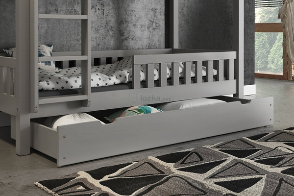 Szuflada z litego drewna świerkowego DUŻA 1/1