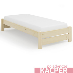 Łóżko bez zagłówka świerkowe pojedyncze KACPER
