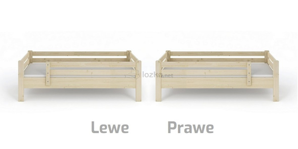 Łóżko dla dziecka z barierką i szufladami w opcji DANIEL BIS