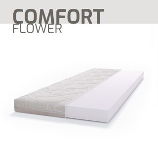 Materac piankowy PUR BASIC COMFORT FLOWER