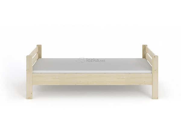 Łóżko pojedyncze z litego drewna świerkowego 80-90x200 z szufladami w opcji DANIEL