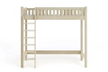 Łóżko na antresoli KAROLINA TOWER LOFT – drewno, lakier bezbarwny