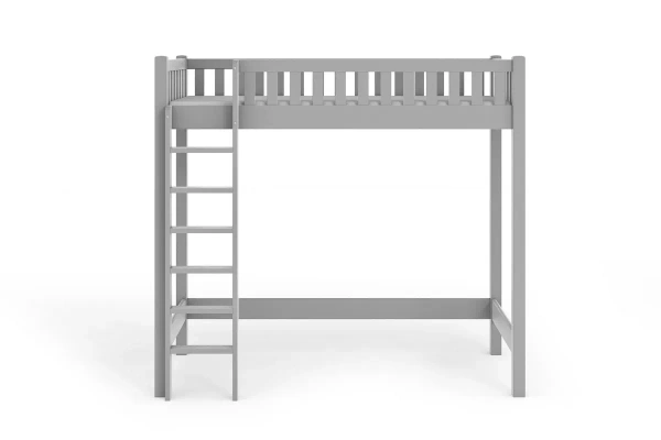 Łóżko na antresoli KAROLINA TOWER LOFT szare – styl loft