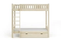 Łóżko piętrowe z dużym odstępem pomiędzy łóżkami KAROLINA - kolor szary