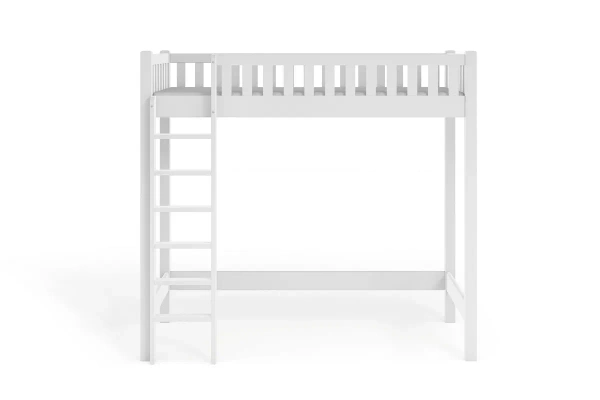 Łóżko na antresoli KAROLINA TOWER LOFT w kolorze białym