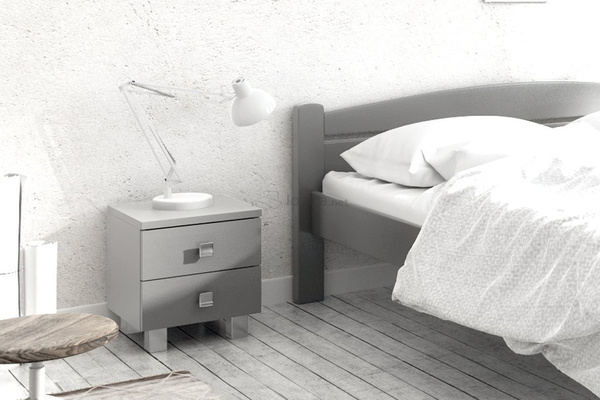 Szafka nocna drewniana TINA 2S świerkowa