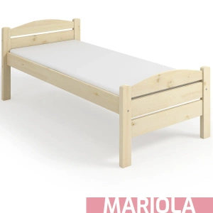 Łóżko wysokie dla seniora MARIOLA – lakier bezbarwny
