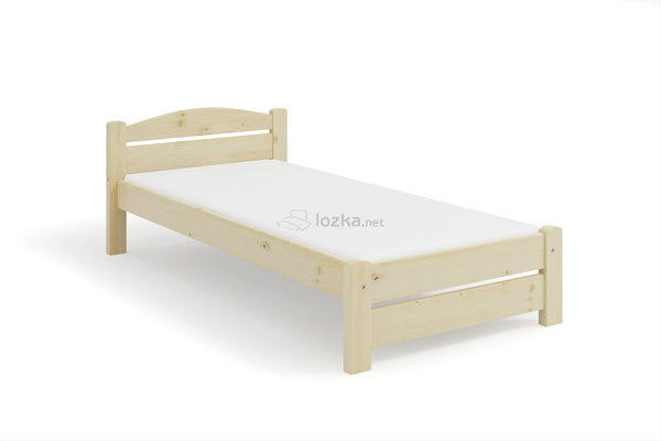 Łóżko do sypialni świerkowe, pojedyncze BASIA