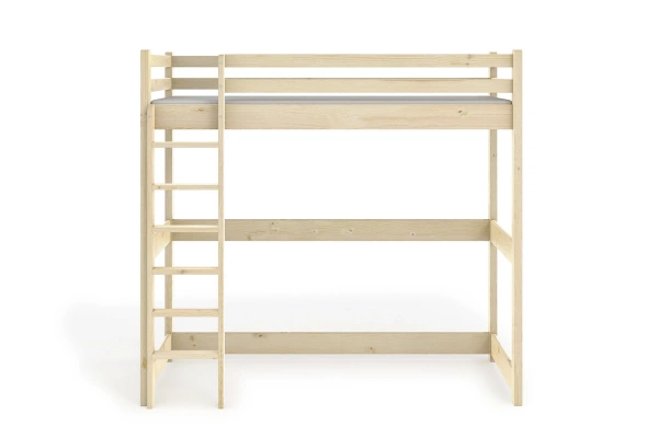 Łóżko na antresoli ANIA kolor - lakier bezbarwny