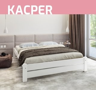 Łóżko bez zagłówka świerkowe KACPER