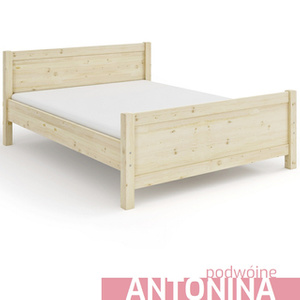 Klasyczne, masywne łóżko podwójne ANTONINA